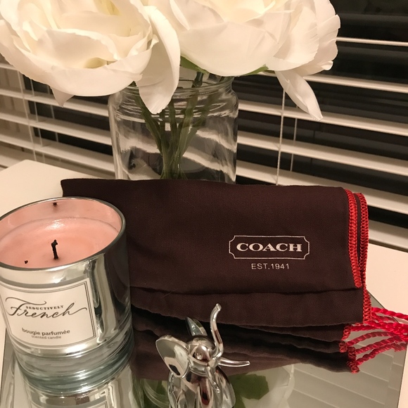 Coach Black Leather Shoulder bag w/ tassel detail
